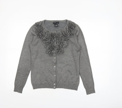 Womens UK Size S Grace Grey Cardigan Jumper