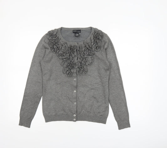 Womens UK Size S Grace Grey Cardigan Jumper