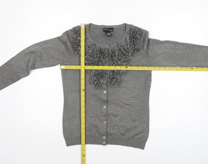 Womens UK Size S Grace Grey Cardigan Jumper