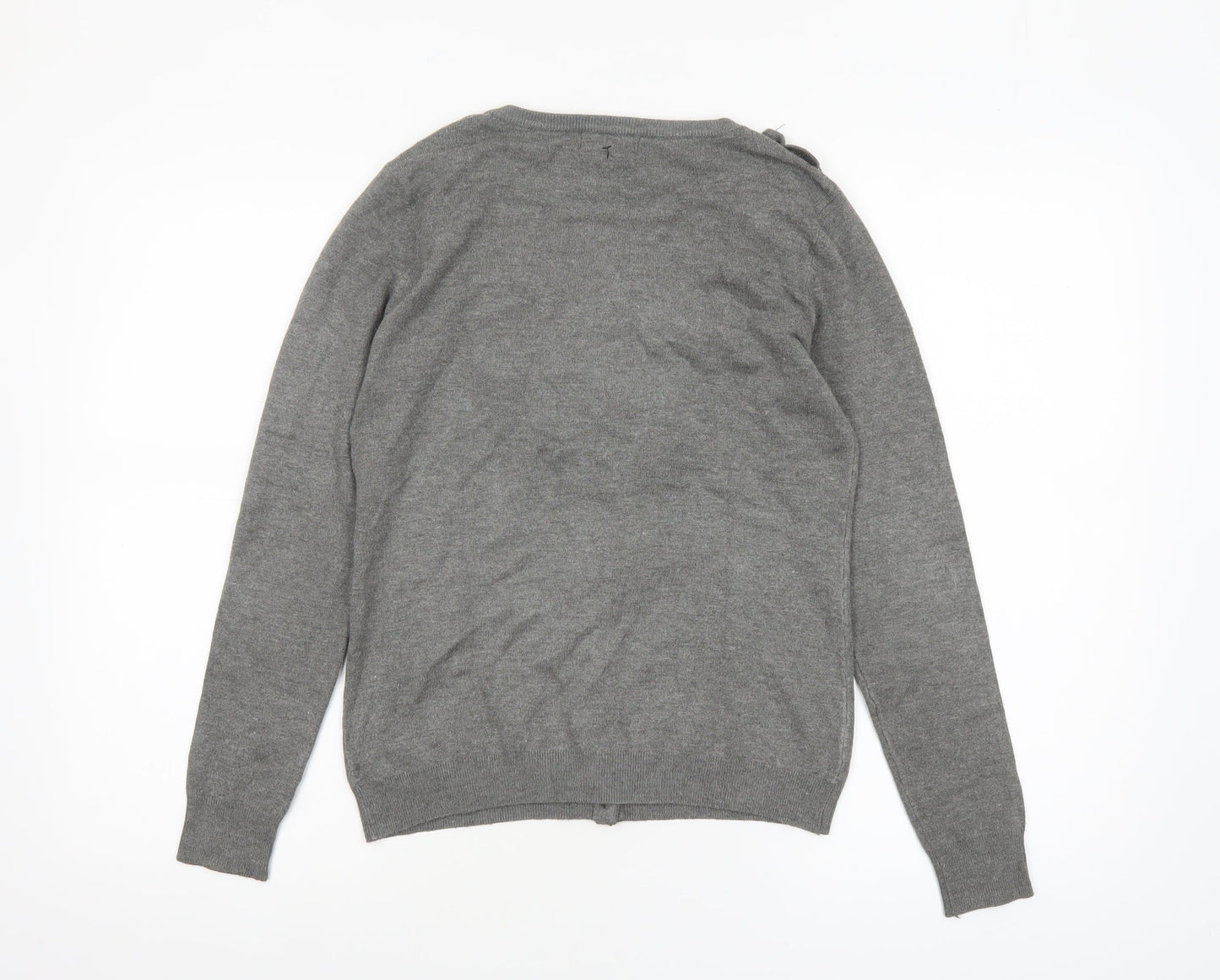Womens UK Size S Grace Grey Cardigan Jumper