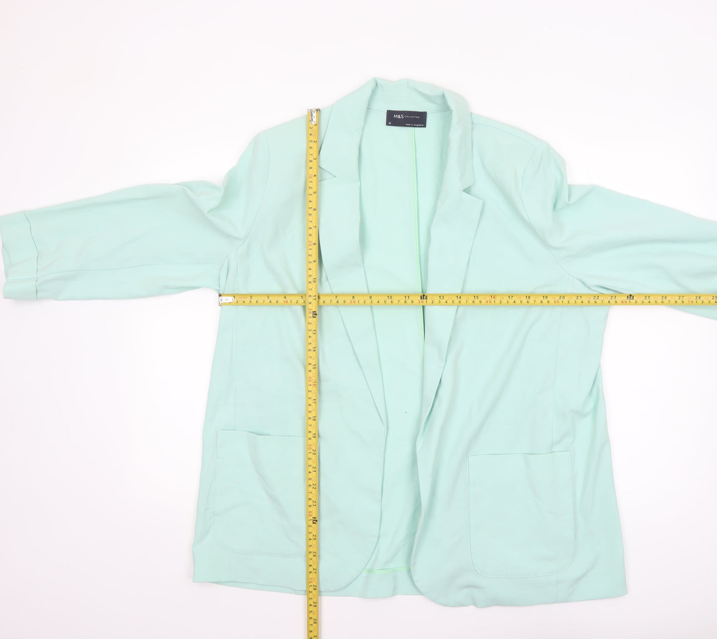 Womens UK Size 18 Marks and Spencer Regular Green Blazer