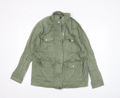 Womens UK Size 12 New Look Green Military Jacket