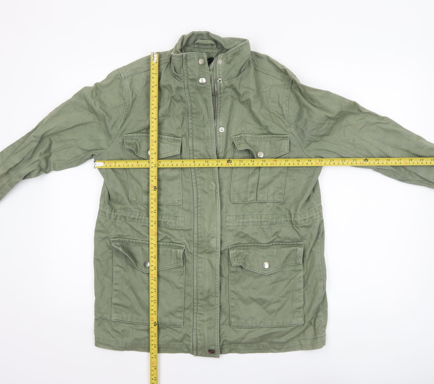 Womens UK Size 12 New Look Green Military Jacket