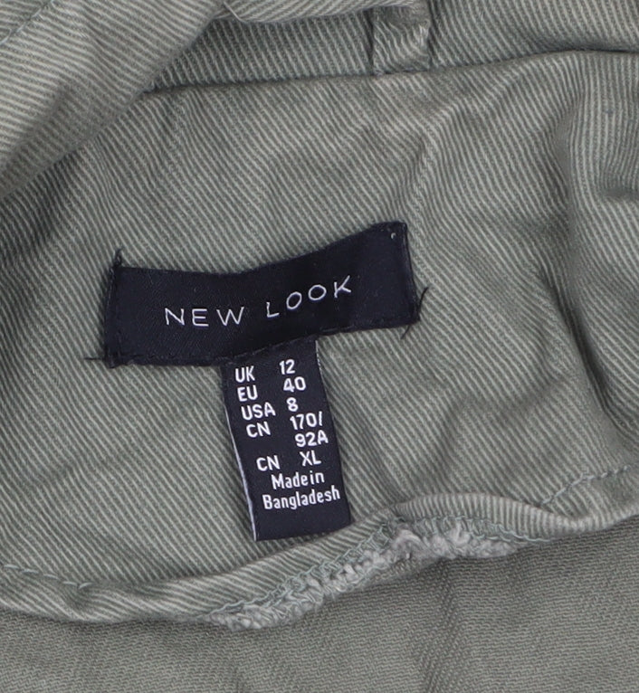 Womens UK Size 12 New Look Green Military Jacket