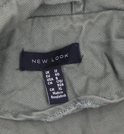 Womens UK Size 12 New Look Green Military Jacket