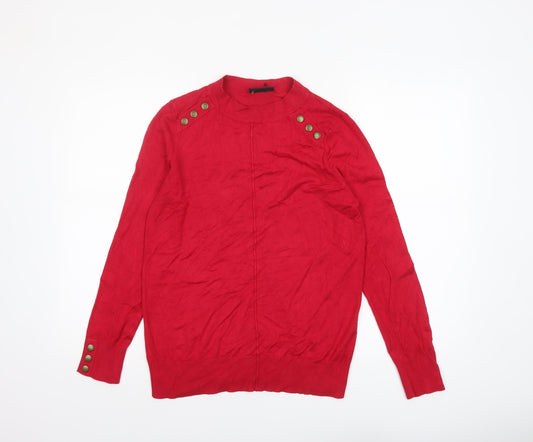 Womens UK Size 14 Wallis Red Pullover Jumper