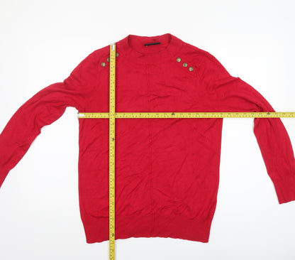Womens UK Size 14 Wallis Red Pullover Jumper