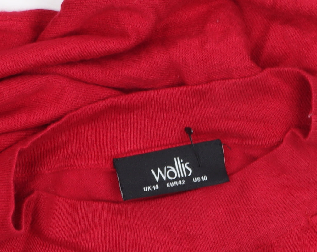 Womens UK Size 14 Wallis Red Pullover Jumper