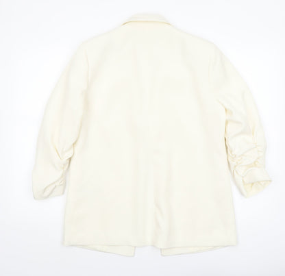 Principles Women's Ivory Size 10 Notch Lapel Tailored Blazer Jacket