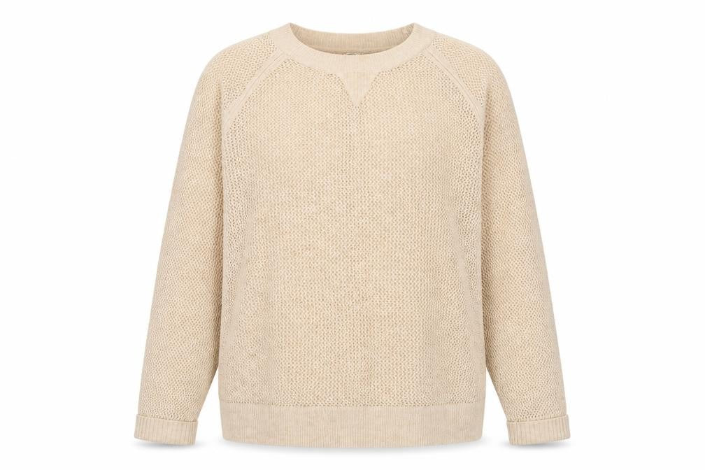 Womens UK Size 20 Papaya Beige Pullover Jumper