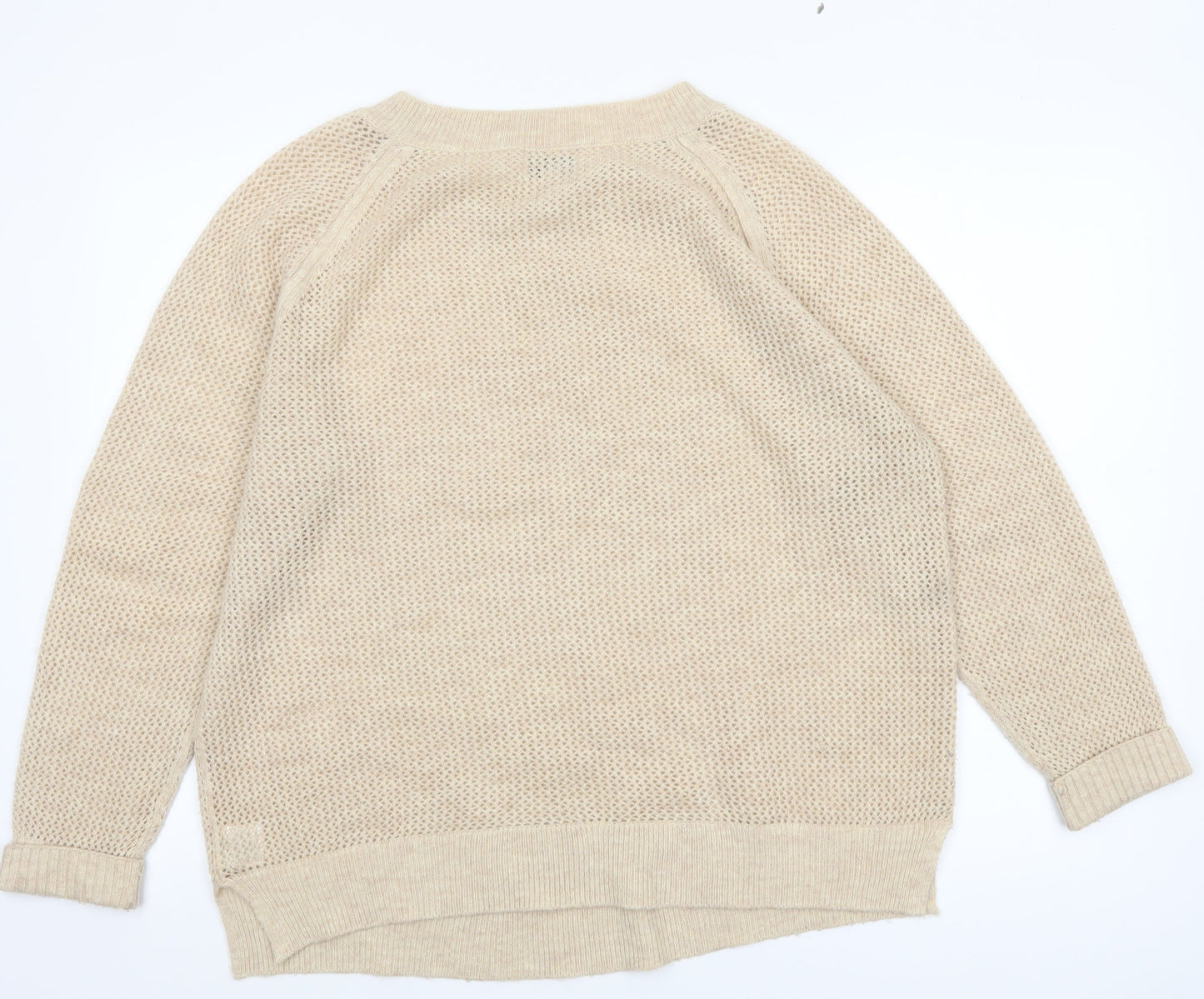 Womens UK Size 20 Papaya Beige Pullover Jumper