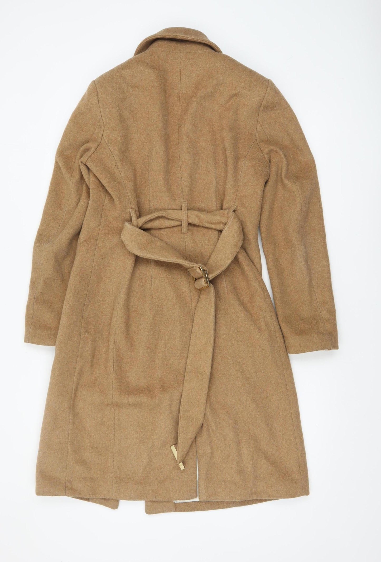 Womens UK Size 10 H&M Beige Overcoat