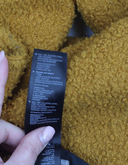 Womens UK Size 10 The Collection Debenhams Yellow Pea Coat