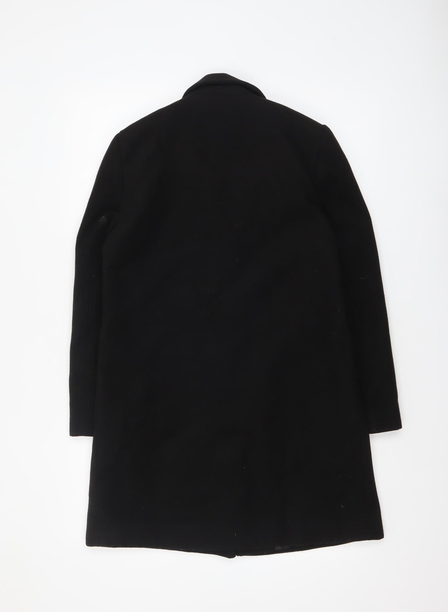 Womens UK Size 6 Topshop Black Overcoat