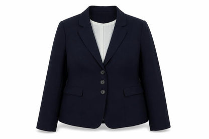 Next Women's Blue Size 18 Classic Lined Tailored 3 Button Blazer Jacket