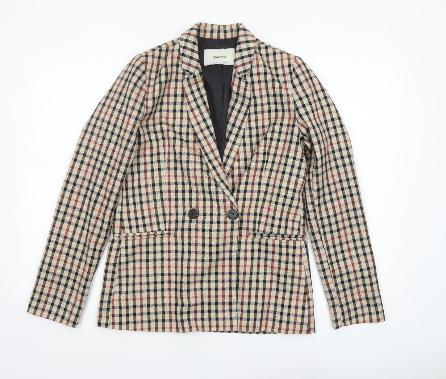 Womens UK Size S Stradivarius Regular Beige Blazer