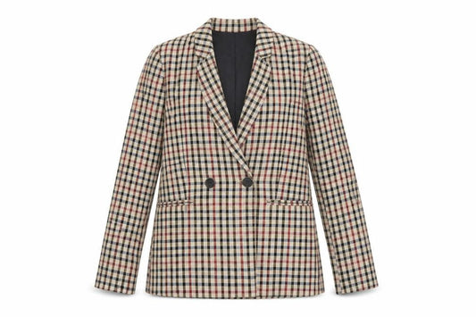 Womens UK Size S Stradivarius Regular Beige Blazer