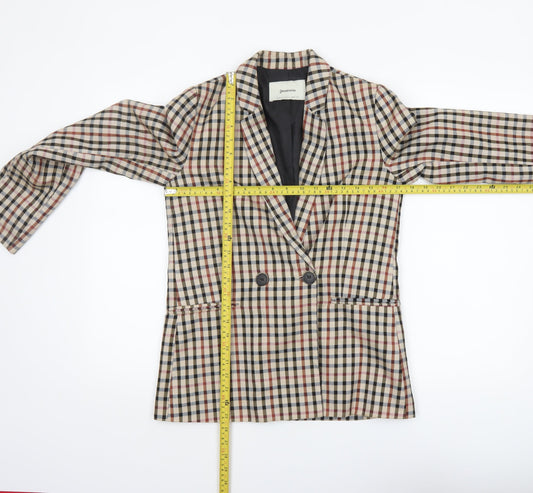 Womens UK Size S Stradivarius Regular Beige Blazer