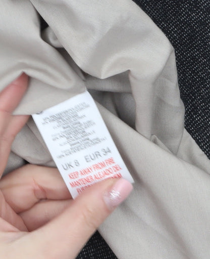 Womens UK Size 8 River Island Regular Grey Suit Jacket
