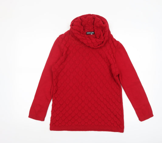 Womens UK Size S Jenny Loyd Red Pullover Jumper