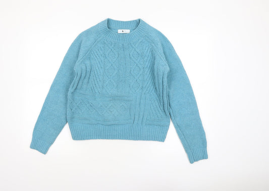 Womens UK Size S Primark Blue Pullover Jumper