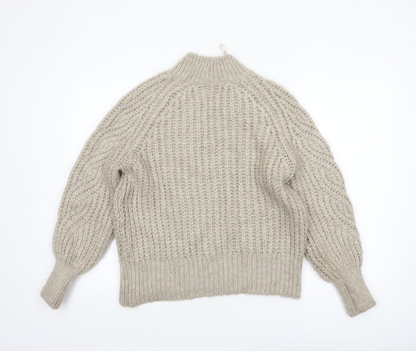 Womens UK Size XS Only Beige Pullover Jumper