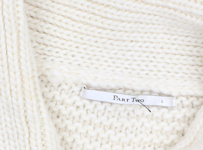 Womens UK Size L Part Two Ivory Cardigan Jumper