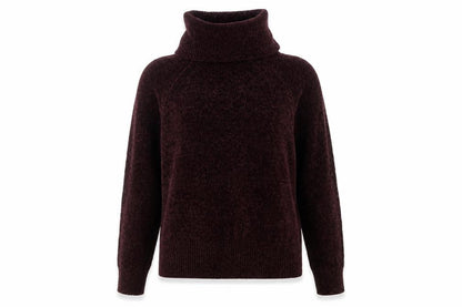 F&F Women’s Purple Roll Neck Chunky Knit Jumper Size 6