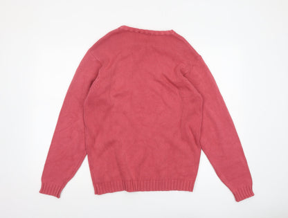 Womens UK Size S Marks and Spencer Pink Pullover Jumper