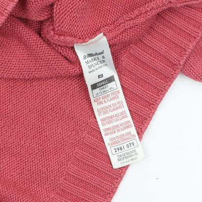 Womens UK Size S Marks and Spencer Pink Pullover Jumper