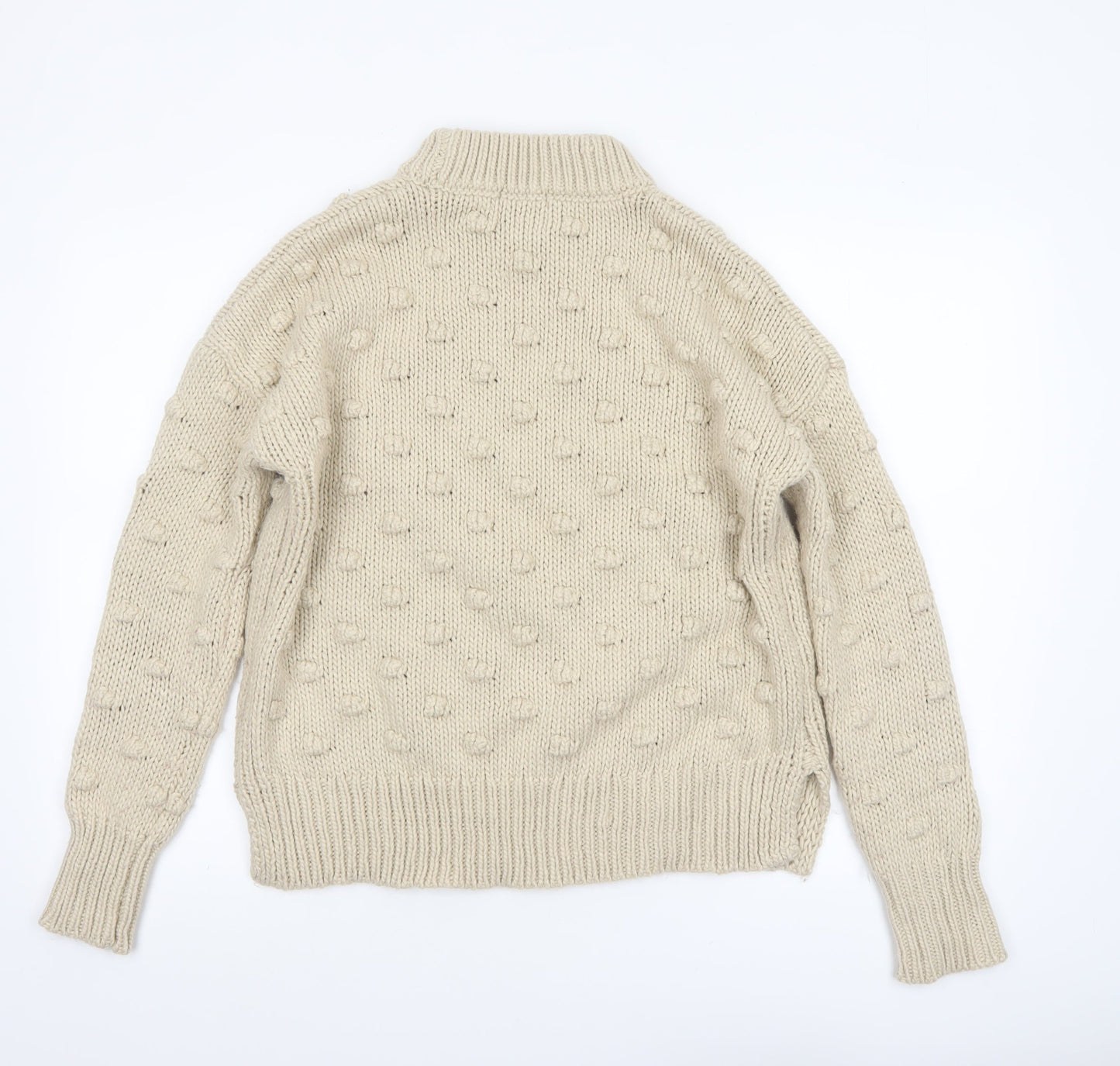 Womens UK Size 16 Papaya Beige Pullover Jumper