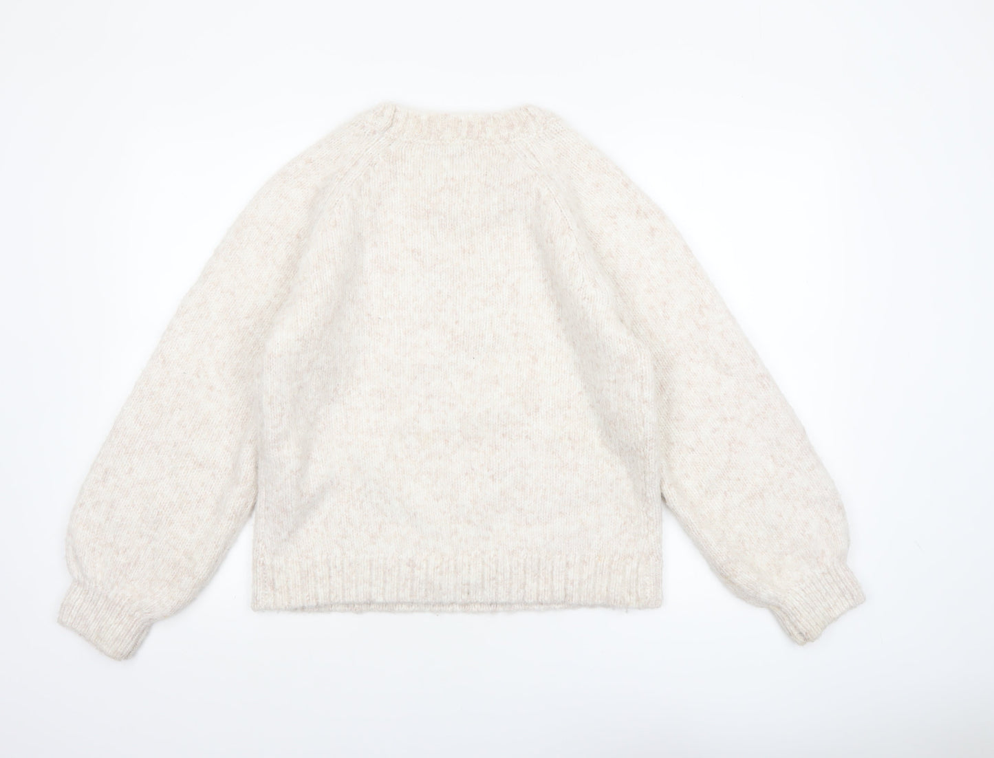 Womens UK Size S F&F Ivory Pullover Jumper