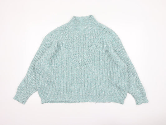 Womens UK Size XL Marks and Spencer Green Pullover Jumper