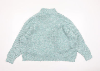 Womens UK Size XL Marks and Spencer Green Pullover Jumper