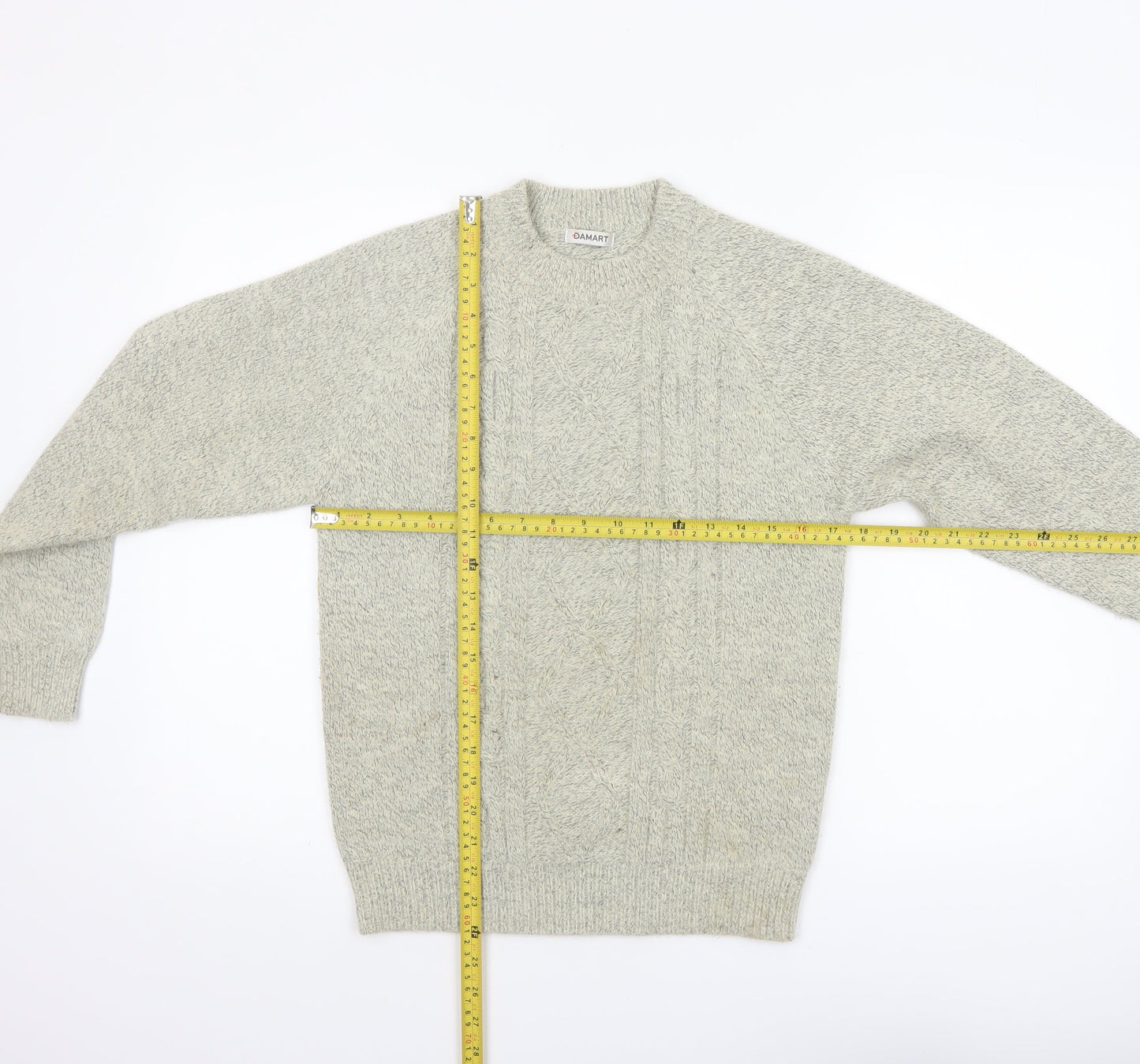 Womens UK Size XS Damart Grey Pullover Jumper