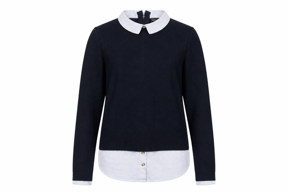 Womens UK Size 8 Topshop Blue Pullover Jumper
