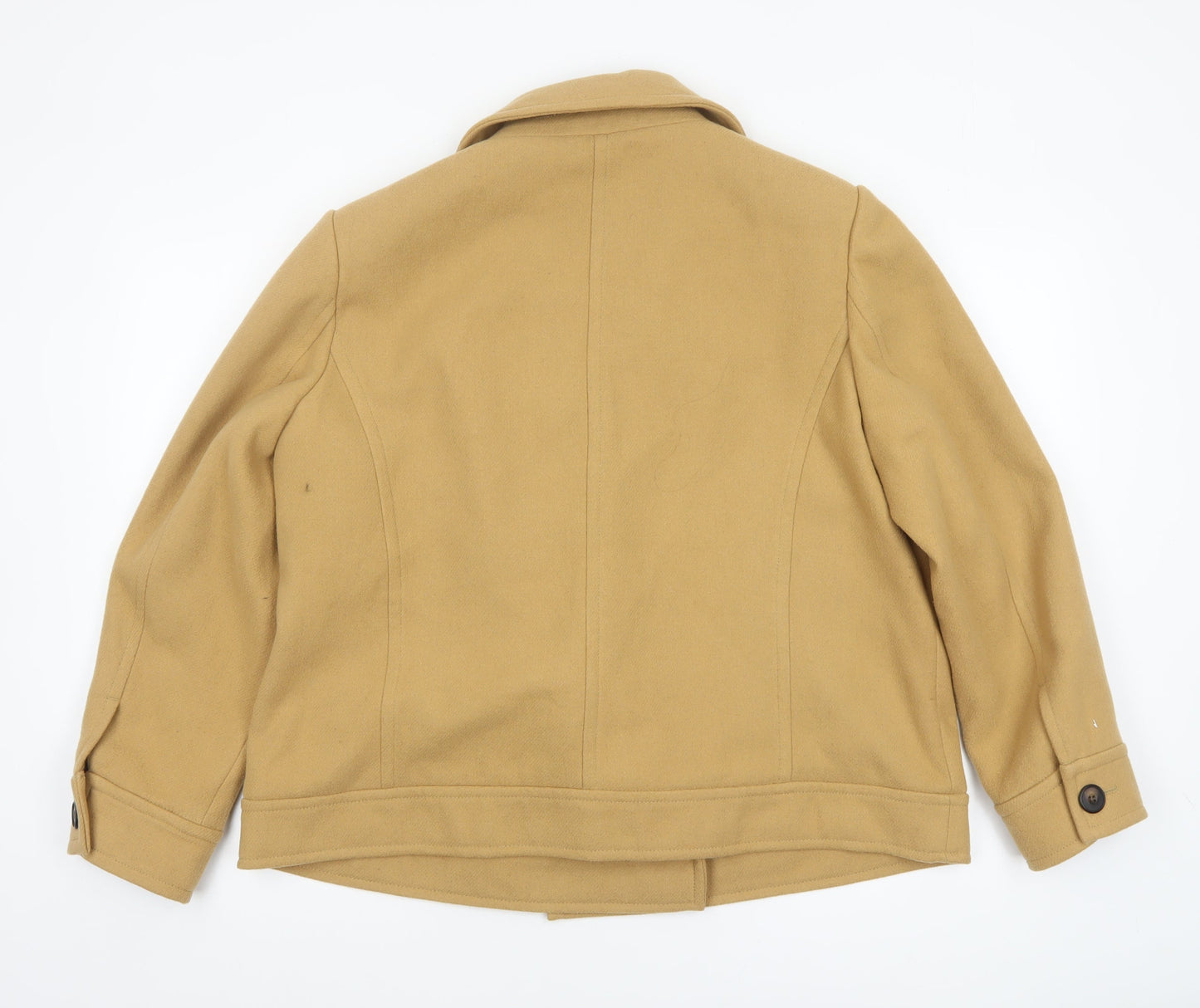 Womens UK Size 18 Marks and Spencer Beige Pea Coat