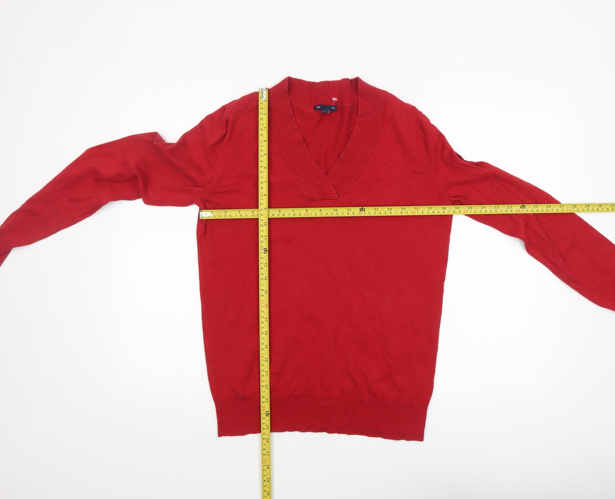 Womens UK Size L Gap Red Pullover Jumper
