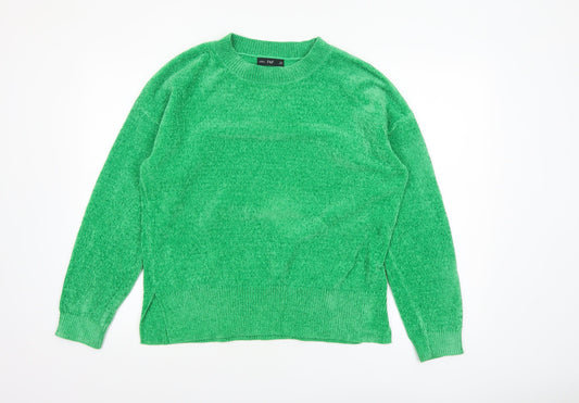 Womens UK Size 14 F&F Green Pullover Jumper