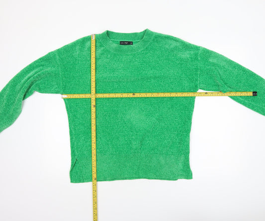 Womens UK Size 14 F&F Green Pullover Jumper