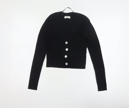 Womens UK Size S Jacqueline de Yong Black Cardigan Jumper