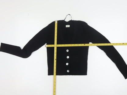 Womens UK Size S Jacqueline de Yong Black Cardigan Jumper