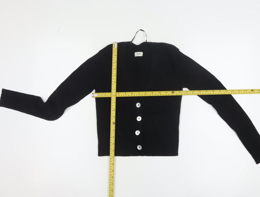 Womens UK Size S Jacqueline de Yong Black Cardigan Jumper