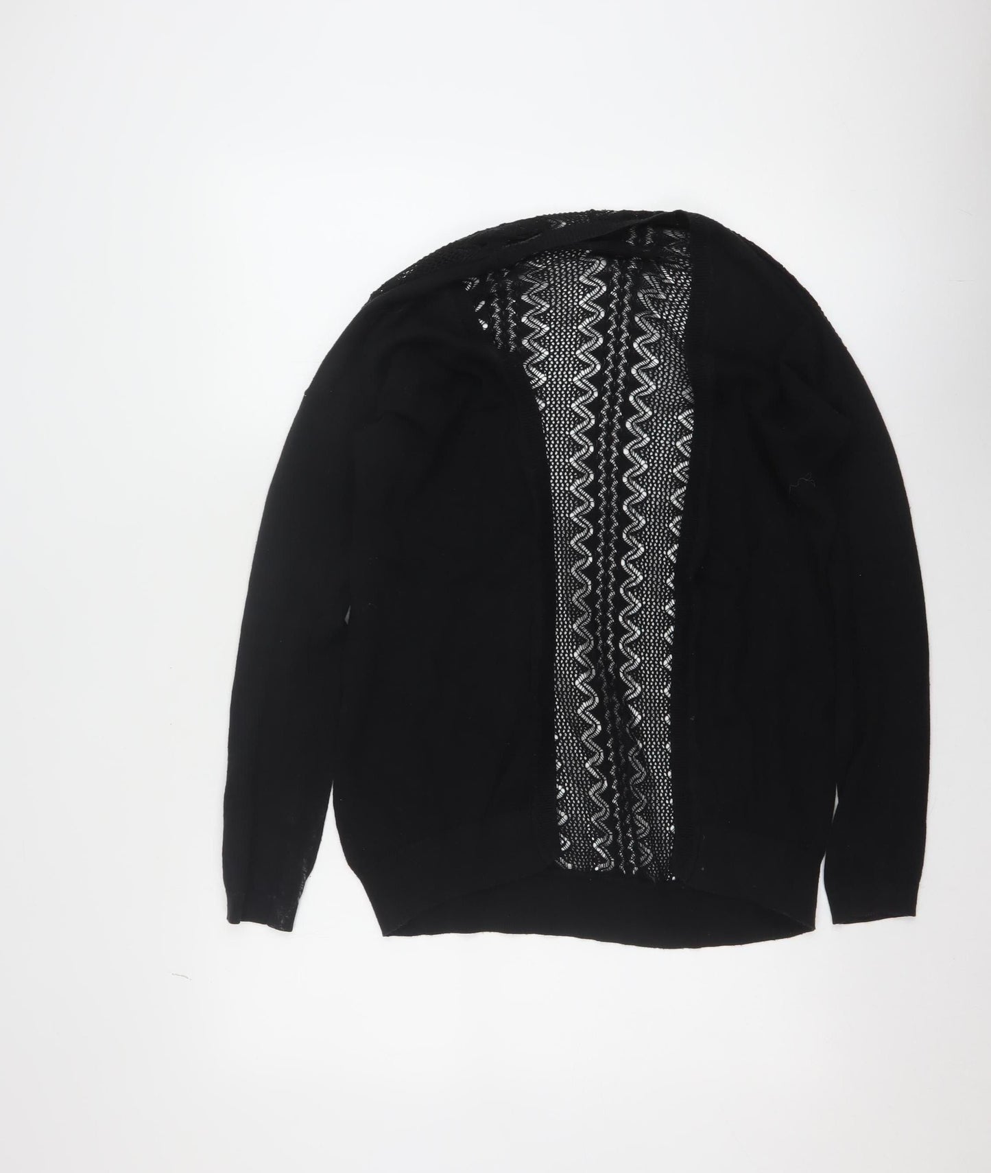 Womens UK Size 6 New Look Black Cardigan Jumper