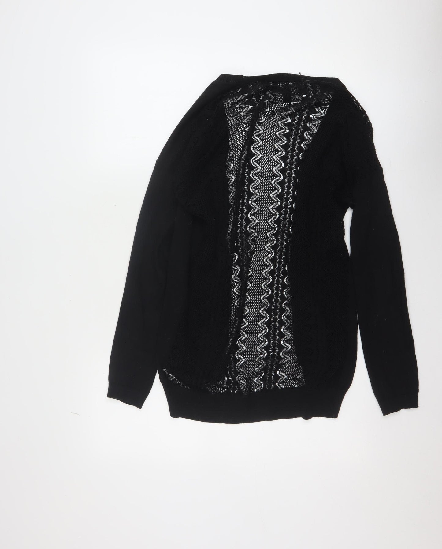 Womens UK Size 6 New Look Black Cardigan Jumper