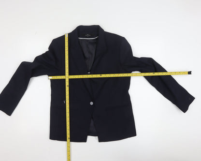 Womens UK Size 14 NEXT Regular Black Blazer