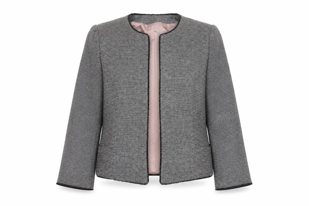 Womens UK Size 14 Zara Basic Regular Grey Blazer