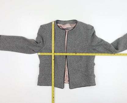 Womens UK Size 14 Zara Basic Regular Grey Blazer