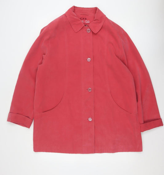 Womens UK Size 14 C.F.E. Classic Club Red Basic Jacket