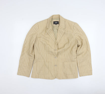 Womens UK Size 10 Marks and Spencer Regular Beige Blazer